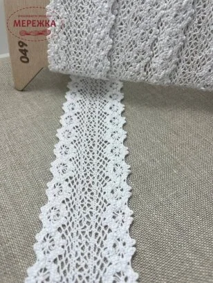 Фото Мереживо біле, 100% бавовна (049) 53/1
