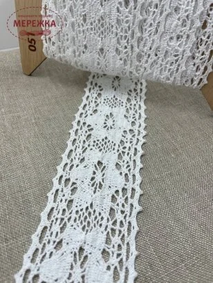 Фото Мереживо біле, 100% бавовна (051) 63/2