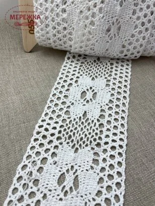Фото Мереживо біле, 100% бавовна (055) 68/2