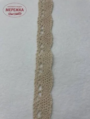 Фото Мереживо бежеве, 100% бавовна (079) 28/1