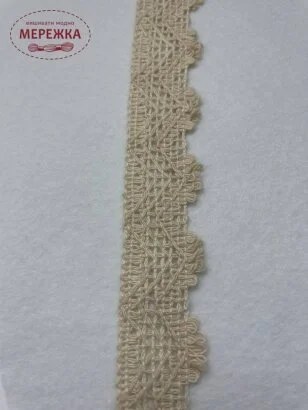 Фото Мереживо бежеве, 100% бавовна, 3,5 см. (081) 45/1