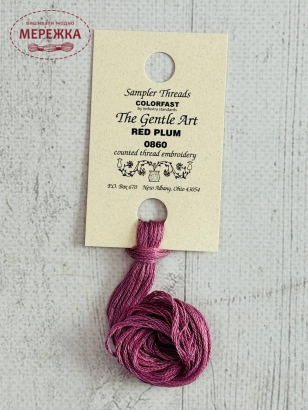 Фото The Gentle Art Sampler Threads Red Plum 0860