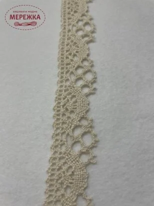 Фото Мереживо бежеве, 100 % бавовна Польща (087) 3615/24
