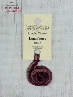 Фото Муліне ручного фарбування The Gentle Art Sampler Threads Loganberry 0892