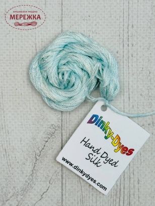 Фото Dinky Dyes шовк ручного фарбування Mint Ice 008