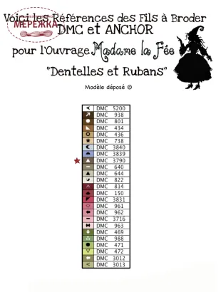 Фото Madame la Fee Схема Dentelles et Rubans -097 