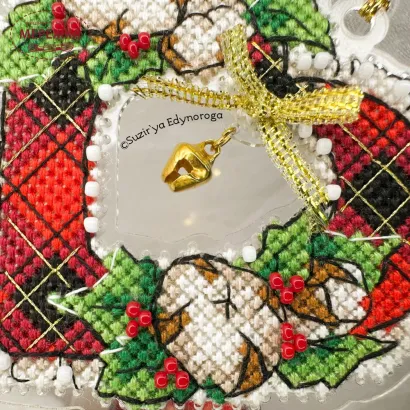 Фото Набір для вишивання хрестиком Сузір'я Єдинорога Різдвяне серденько 1130