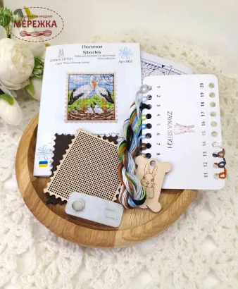 Фото Набір для вишивання хрестиком ZAYKA STITCH Лелеки 062