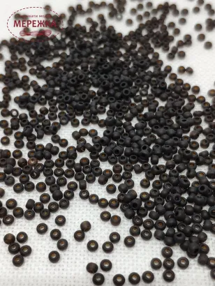 Фото бісер Коричневий 10140