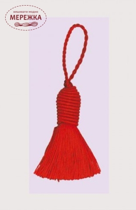 Фото Le Bonheur des Dames Китичка декоративна Red bobble PB08