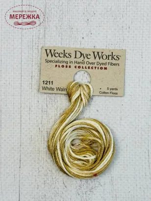 Фото Муліне ручного фарбування Weeks Dye Works White Walnut 1211