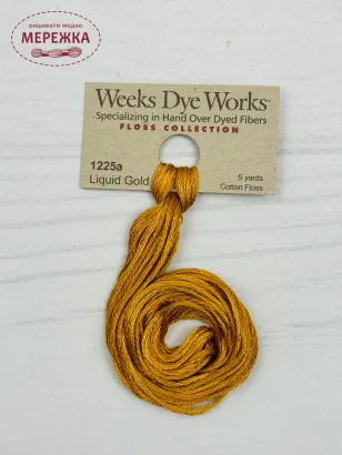 Фото Муліне ручного фарбування Weeks Dye Works Liquid Gold 1225a