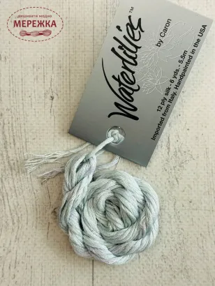 Фото Caron Waterlilies 100% шовк ручного фарбування Seamoss CWL128