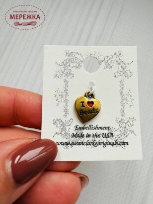 Фото Susan Clarke Originals I Love Beads Charm C-1389 - Пришивний елемент 