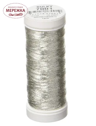 Фото Нитка Sulky металізована 150 м. 142-7001