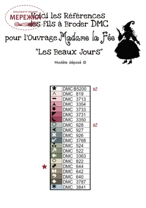 Фото Madame la Fee Схема Les Beaux Jours -143 988086
