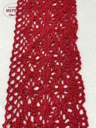 Фото Мереживо червоне, 100% бавовна (145) 189/6