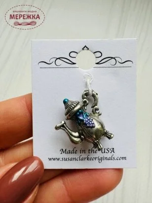 Фото Susan Clarke Originals Coffee Pot Charm - Silver C-1500 - Пришивний елемент