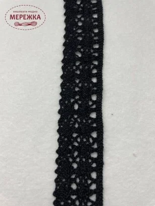 Фото Мереживо чорне, 100% бавовна (154) 87660