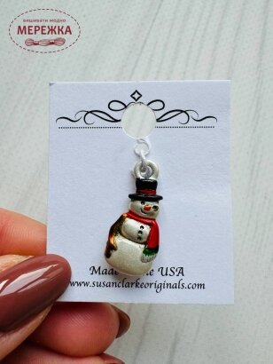  Фото Susan Clarke Originals Snowman Charm C-1561 - Пришивний елемент