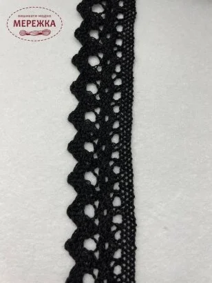 Фото Мереживо чорне, 100% бавовна (157) 9835