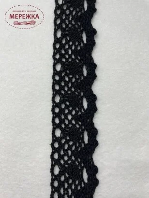 Фото Мереживо чорне, 100% бавовна (159) 987604