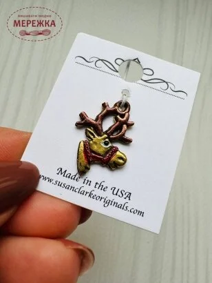 Фото Susan Clarke Originals Reindeer C-1626 - Пришивний елемент 