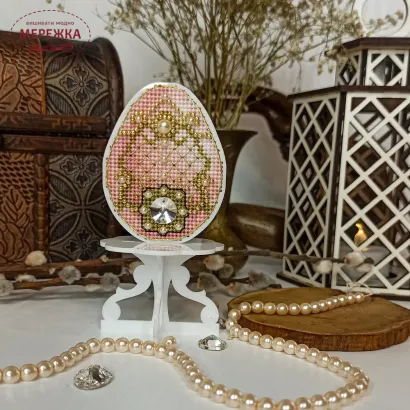 Фото Набір для вишивання хрестиком Сузір'я Єдинорога Перлинні скарби -2 (основа білий акрил +підставка) 1002 а_