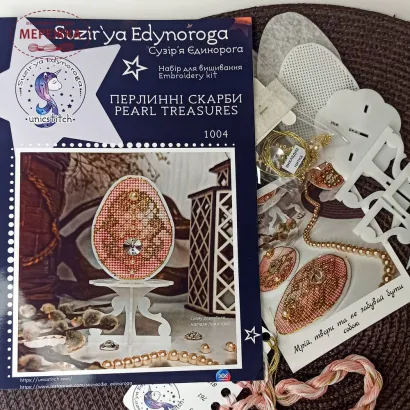 Фото Набір для вишивання хрестиком Сузір'я Єдинорога Перлинні скарби -4 1004