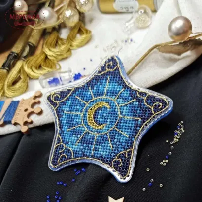 Фото Набір для вишивання хрестиком Сузір'я Єдинорога Місячна галактика 1016