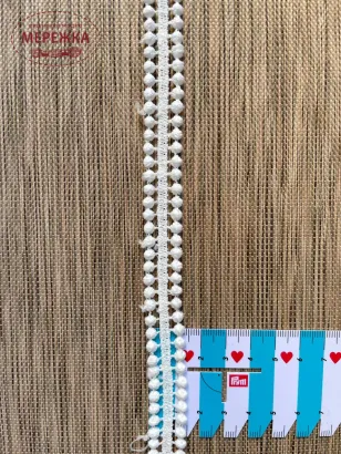 Фото Мереживо біле, 100% бавовна 167/3