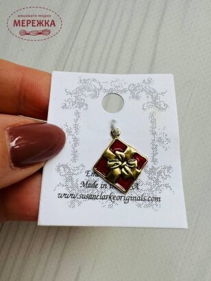 Фото Пришивний елемент Susan Clarke Originals Christmas Presents Charm Gold C-1686