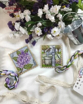 Фото Набір для вишивання хрестиком ZAYKA STITCH Бузок 040