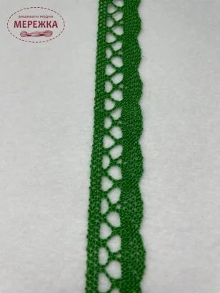 Фото Мереживо зелене, 100% бавовна (171) 75428