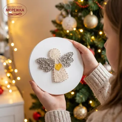 Фото String Art вишивка Exclusive Art Свічка, 20 см. (полотно з набитими цвяхами, круг)