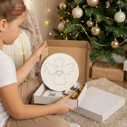 Фото String Art вишивка Exclusive Art Свічка, 20 см. (полотно з набитими цвяхами, круг)