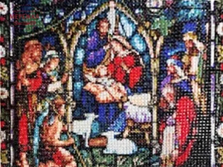 Фото Діамантові ручки Вітраж Вертеп, 178649