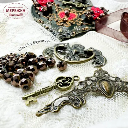 Фото Набір для вишивання хрестиком Сузір'я Єдинорога Таємниця почуттів (основа - шкірозамінник) 1131