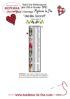 Фото Madame la Fee Схема Secrets de Jardin -184 988069