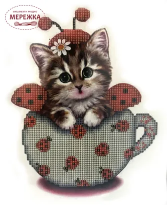 Фото набір алмазами Кошенятко-сонечко