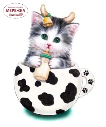 Фото набір алмазна мозаїка Кошенятко-немовлятко