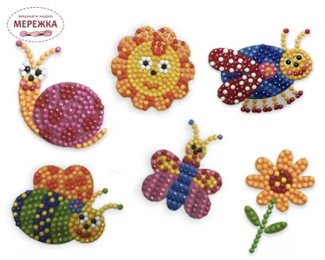 Фото Алмазна вишивка Діамантові ручки наліпка 188430