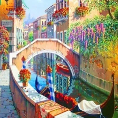Фото алмазна мозаїка Мости Венеції.
