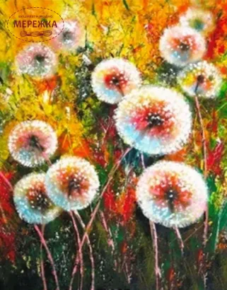 Фото Алмазна вишивка Діамантові ручки Кульбабки, 189266