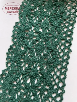 Фото Мереживо зелене, 100% бавовна 194/6