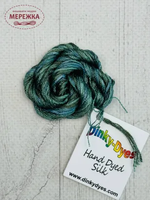 Фото Dinky Dyes шовк ручного фарбування Jungle Green DD194