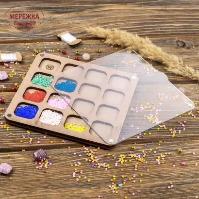 Фото Органайзер для бісеру WonderlandCrafts для бісеру з кришкою FLZB-243