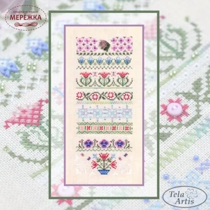 Фото Набір для вишивання хрестиком TelaArtis Весняні стібочки Х-502