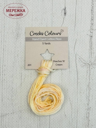 Фото Stoney Creek Creeks Colours Overdyed Floss Peaches Cream CC201