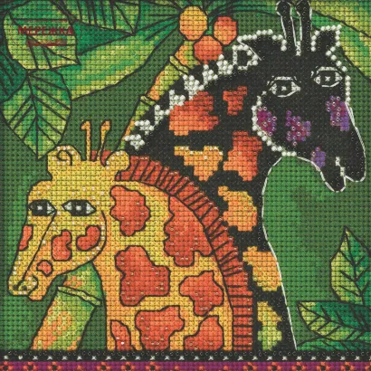 Фото Набір для вишивання у змішаній техніці  Mill Hill Giraffe LB14-2211